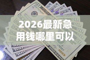 2026最新急用钱哪里可以快速借到，总结十个有借款平台黑户也能借！