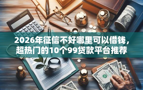 2026年征信不好哪里可以借钱，超热门的10个99贷款平台推荐