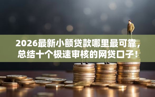 2026最新小额贷款哪里最可靠，总结十个极速审核的网贷口子！