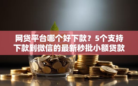 网贷平台哪个好下款？5个支持下款到微信的最新秒批小额贷款平台