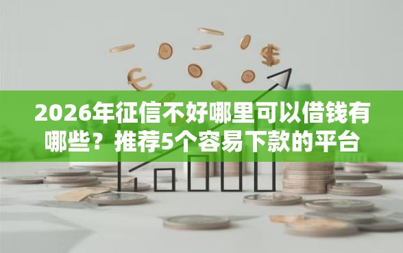 2026年征信不好哪里可以借钱有哪些？推荐5个容易下款的平台