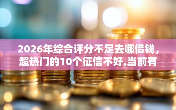 2026年综合评分不足去哪借钱，超热门的10个征信不好,当前有逾期本人急需能借钱的平台推荐