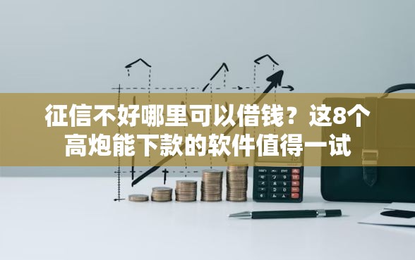 征信不好哪里可以借钱？这8个高炮能下款的软件值得一试
