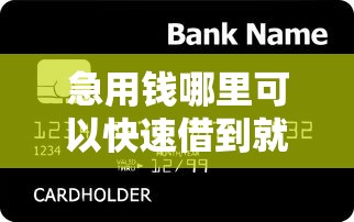 急用钱哪里可以快速借到就选这7个4000元手机贷款平台