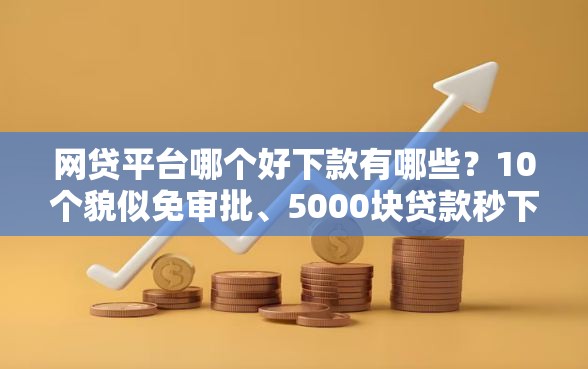 网贷平台哪个好下款有哪些？10个貌似免审批、5000块贷款秒下平台合集