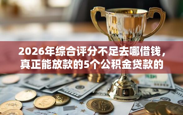 2026年综合评分不足去哪借钱，真正能放款的5个公积金贷款的平台推荐