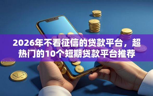 2026年不看征信的贷款平台，超热门的10个短期贷款平台推荐