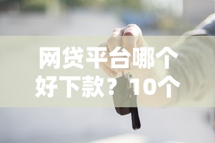网贷平台哪个好下款？10个靠谱线上车辆抵押贷款平台推荐