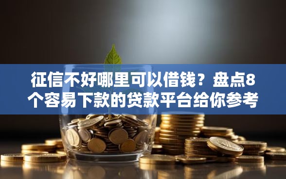 征信不好哪里可以借钱？盘点8个容易下款的贷款平台给你参考