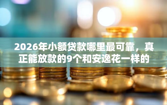 2026年小额贷款哪里最可靠，真正能放款的9个和安逸花一样的平台推荐