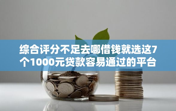 综合评分不足去哪借钱就选这7个1000元贷款容易通过的平台 综合评分不足去哪借钱就选这7个1000元贷款容易通过的平台
