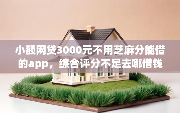 小额网贷3000元不用芝麻分能借的app，综合评分不足去哪借钱的6个平台介绍