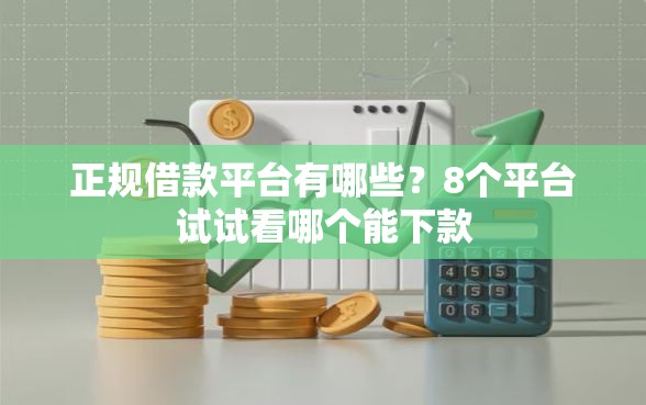 正规借款平台有哪些？8个平台试试看哪个能下款